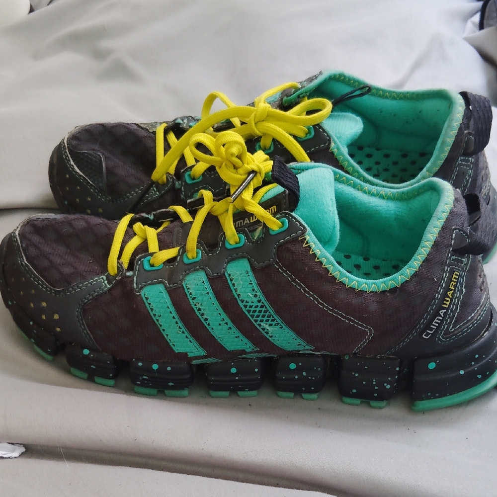 Adidas ClimaWarm Black and Aqua Shoes
